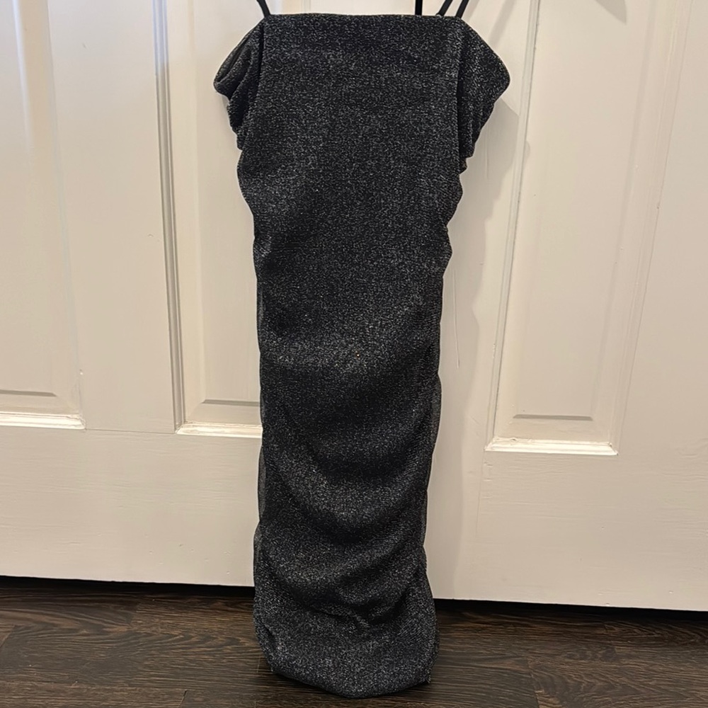 Elegant Black Glitter Dress
